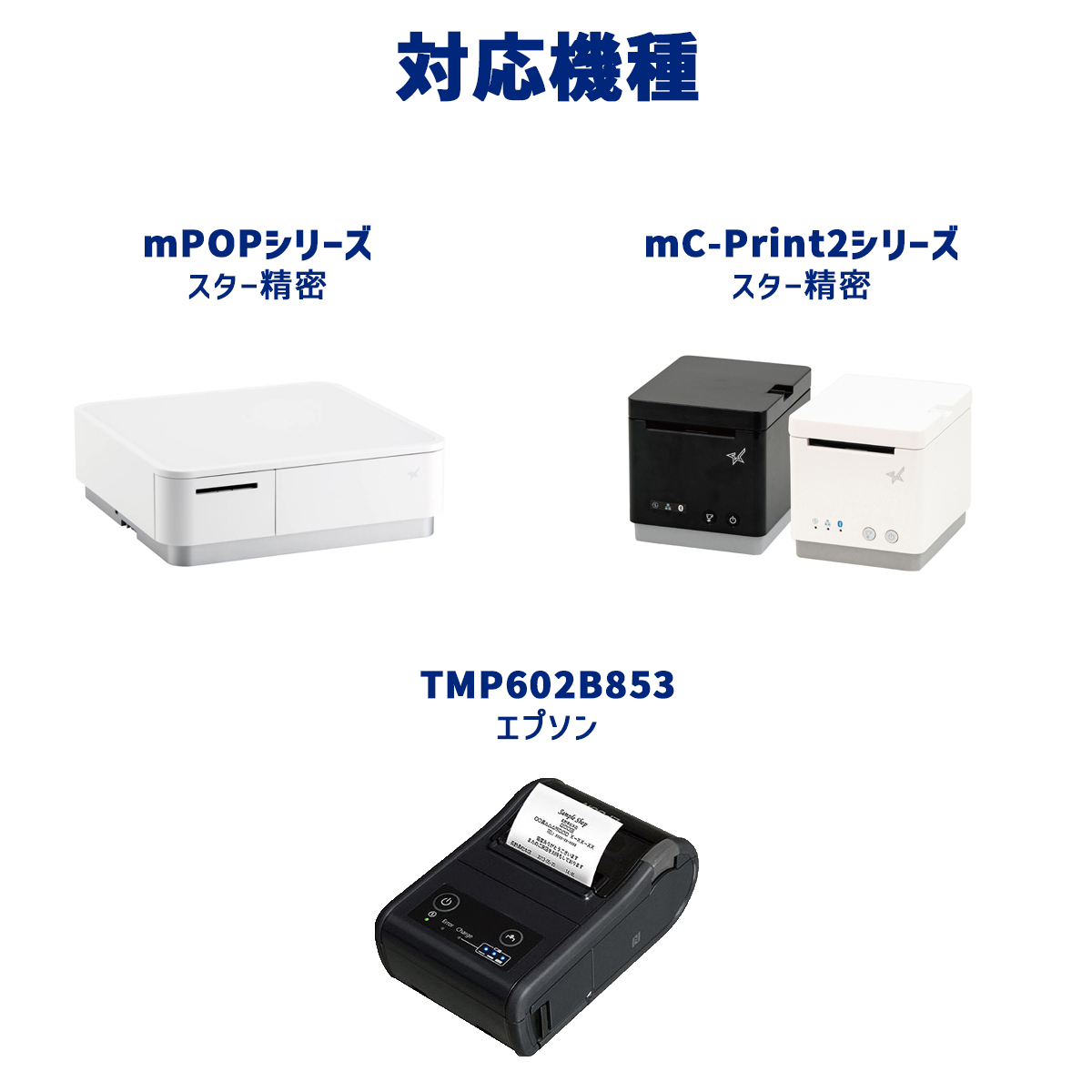 感熱ロール紙 感熱レジロール サーマル 58mm×50mm×12mm 輸入紙 mPOP mC-Print2 エアレジ レシート プリンタ 中保存 20巻 ST585012Y-20H 関連画像4