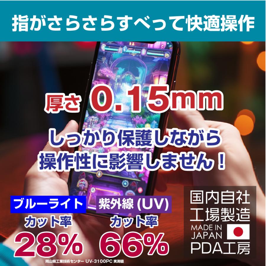 iPhone 14 Plus対応 Perfect Shield 保護 フィルム [両面セット] 3枚入 反射低減 防指紋 日本製｜pda｜05