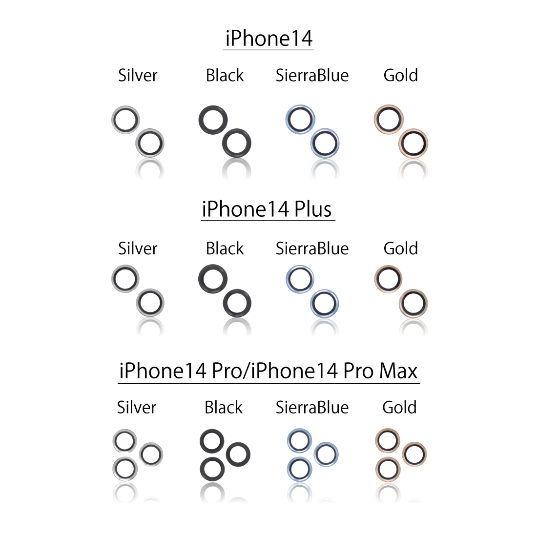 iPhone 14シリーズ用 レンズプロテクション【各色】｜pdar｜18