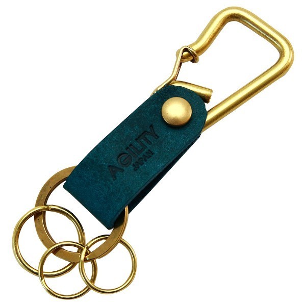 【ネコポス】カラビナ レザー 革 キーホルダー ベルトループ 小物 キーリング 牛革 AGILITY affa アジリティアッファ ブローシュ[M便 9/10] | AGILITY | 03