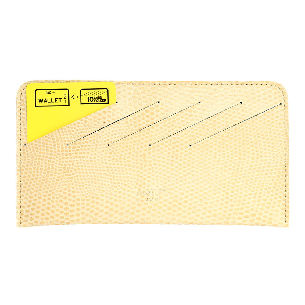 【ネコポス】カードフォルダー 10枚 インナーカードケース 長財布 薄型 横型 スリム レザー AGILITY affa アジリティアッファ カードフォルダー[M便 3/3]｜pdd｜02