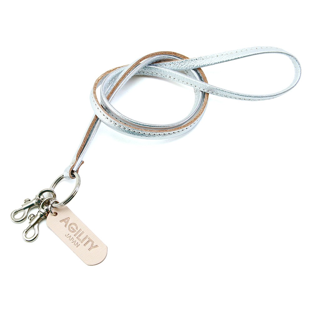 【ネコポス】ネックストラップ 革 IDカードケース別売 リール付き AGILITY affa アジリティ アッファ 8mmネックストラップ[M便 3/3] | AGILITY | 14