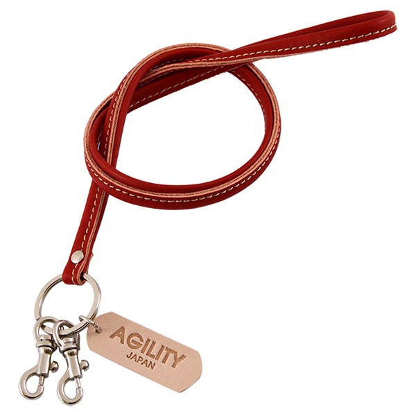 【ネコポス】ネックストラップ 革 IDカードケース別売 リール付き AGILITY affa アジリティ アッファ 8mmネックストラップ[M便 3/3] | AGILITY | 04