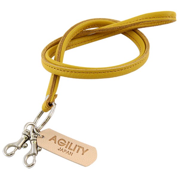 【ネコポス】ネックストラップ 革 IDカードケース別売 リール付き AGILITY affa アジリティ アッファ 8mmネックストラップ[M便 3/3] | AGILITY | 09