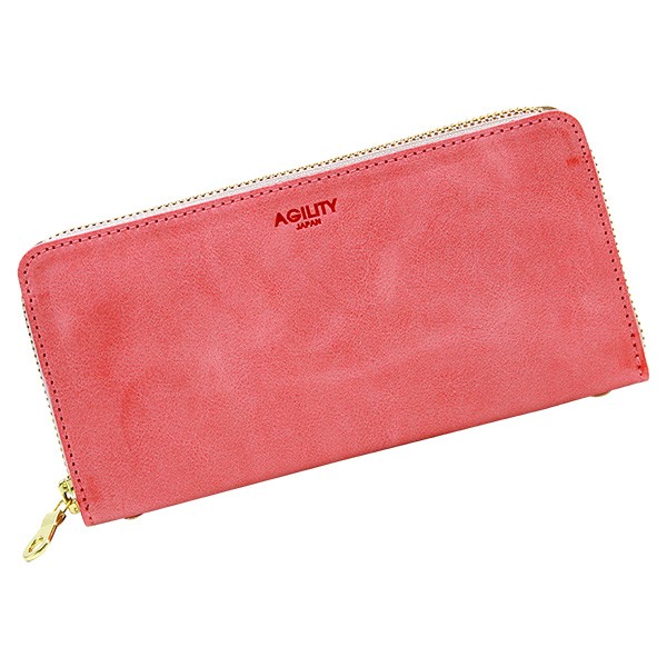 AGILITY（アジリティ） 財布 長財布 革財布 ラウンドファスナー 本革