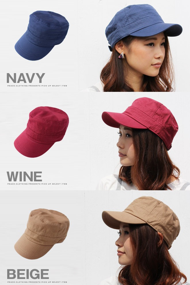 CAPDH コットンプレーンワークキャップ 帽子 CAP ベーシックカラー