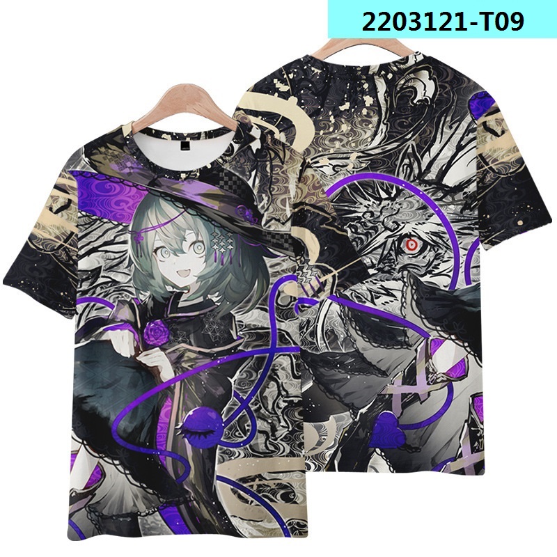 東方Project チリノ Tシャツ ゲーム 応援グッズ コスプレ衣装 トップス カットソー 半袖 丸首 3Dプリント tシャツ cosplay 夏物 運動 日常服 大人 男女兼用｜peaceful365｜10