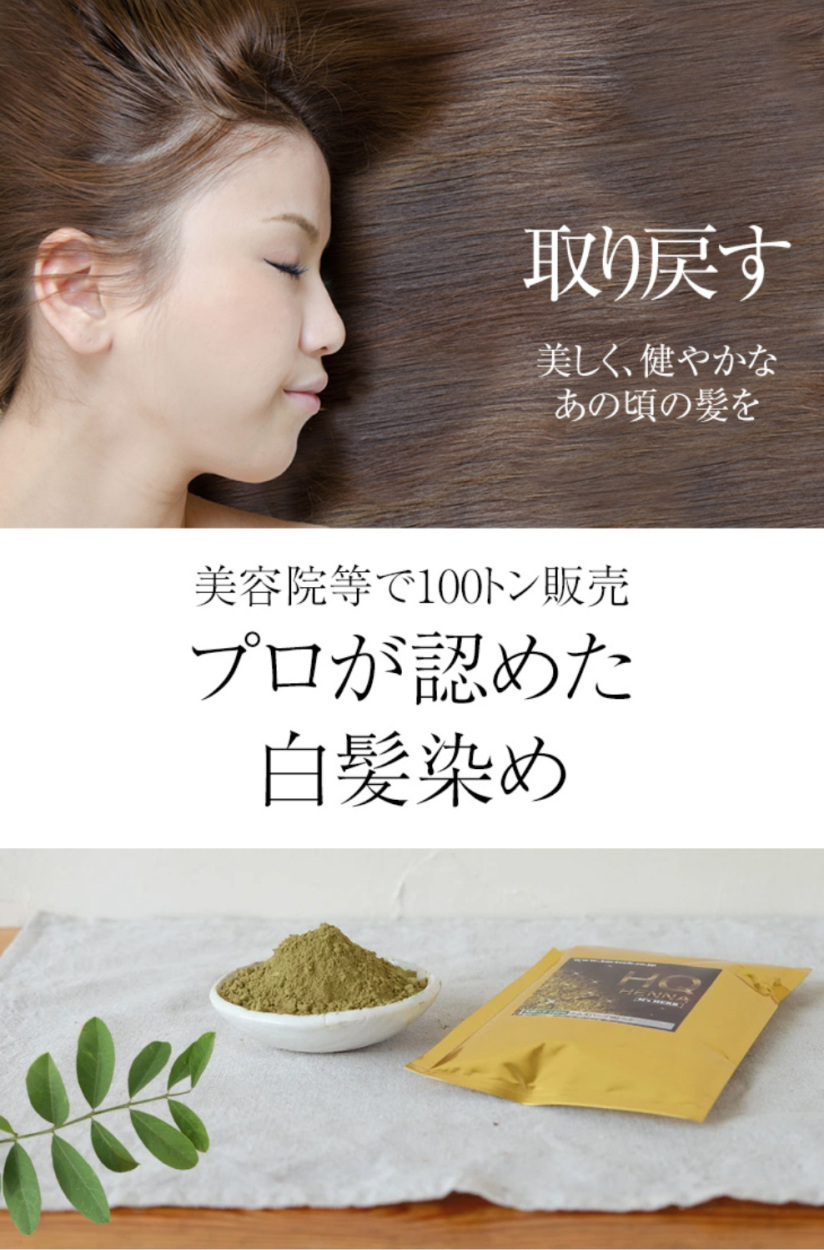 白髪染め 天然ヘナ ハーブ100g×10袋(1.0kg)エムズハーブ同色10個セット