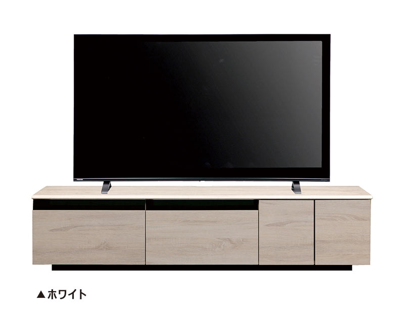 完成品】テレビ台 180 ローボード テレビボード 白 木製 大容量 北欧