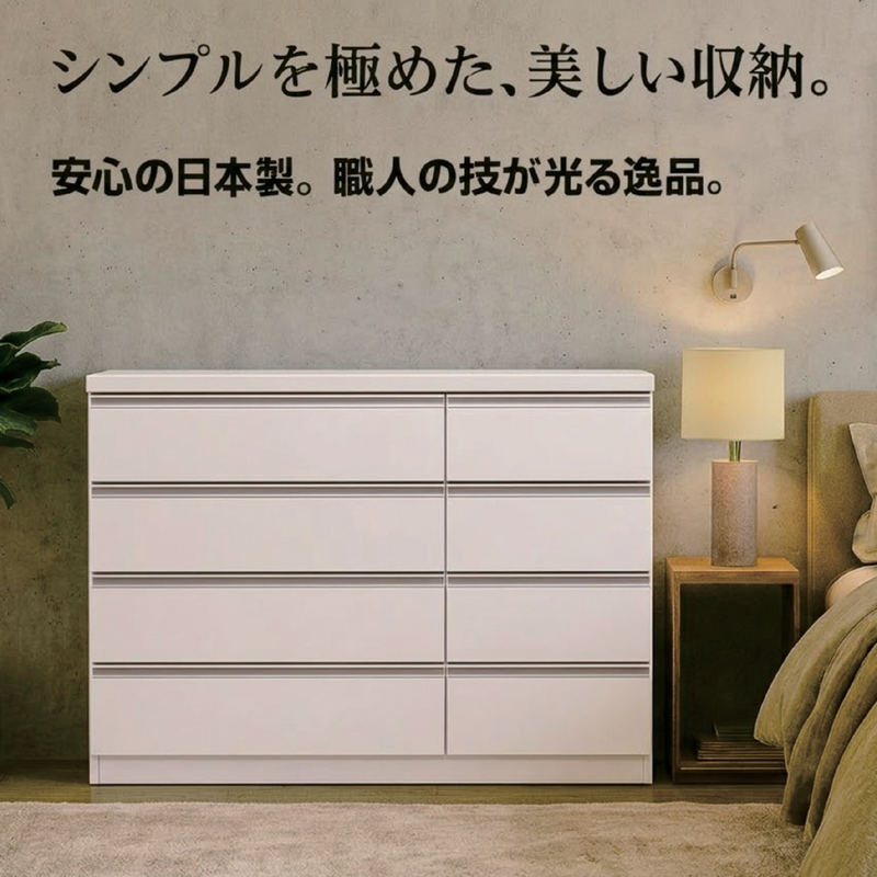 チェスト タンス ハイチェスト 6段 幅80cm 日本製 完成品 木製 衣類収納 北欧 おしゃれ ブラウン 収納家具