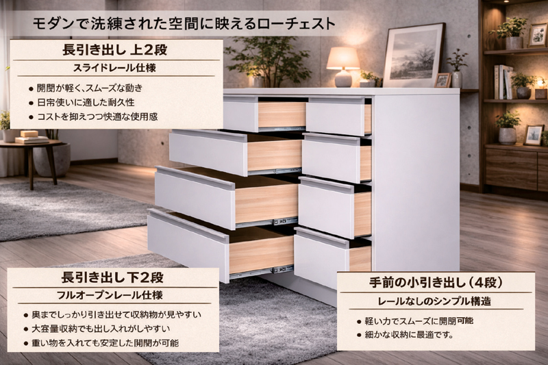 チェスト タンス 6段 幅80cm 日本製 フルオープンレール スライドレール 木製 完成品 衣類収納 収納家具
