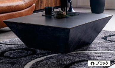 爆買】セラミック天板 ローテーブル 幅80 正方形 収納 引き出し付き