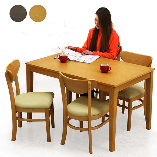 ダイニングテーブルセット 4人用 120 長方形 おしゃれ 北欧 木製