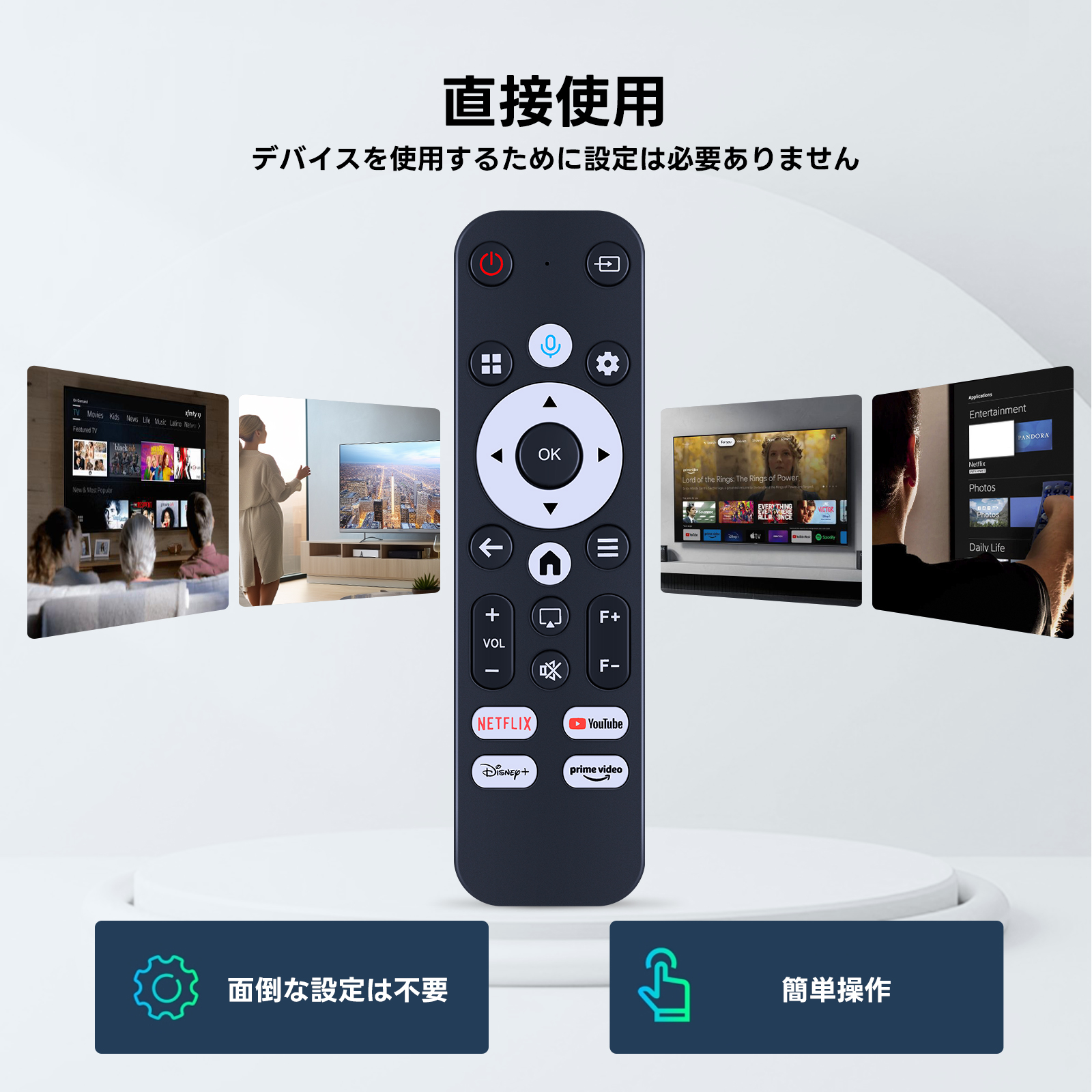 プロジェクターリモコン for CINEMAGE プロジェクター CUBE 対応