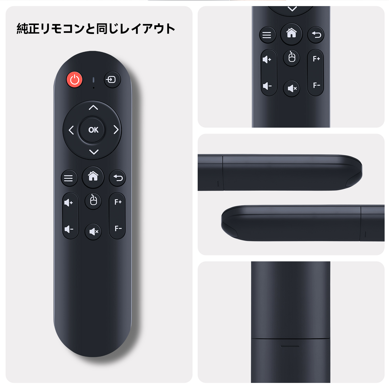 プロジェクターリモコン for JOWLURK プロジェクター A30対応 : ピーチ