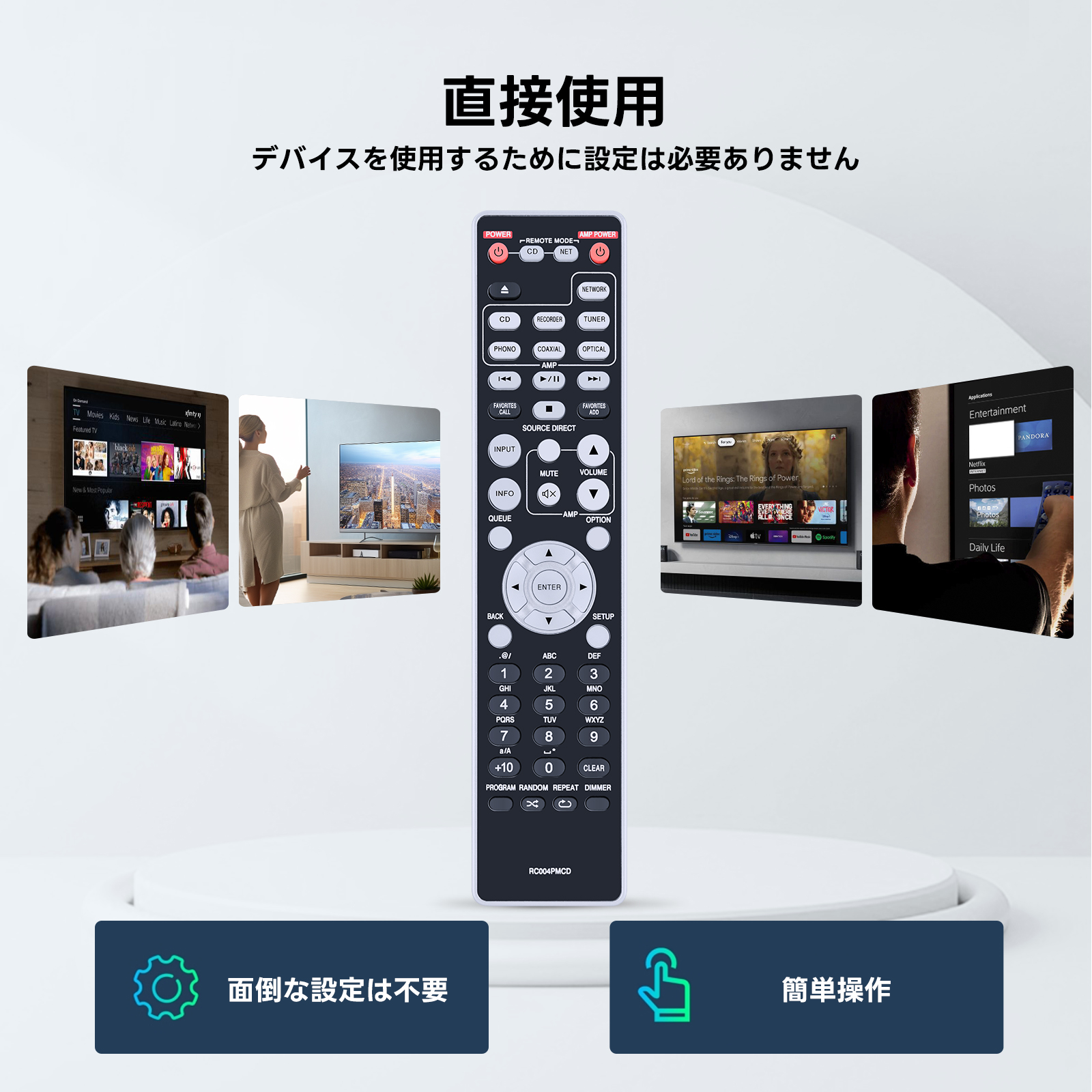 CDプレーヤーリモコン RC004PMCD for Marantz マランツ オーディオ