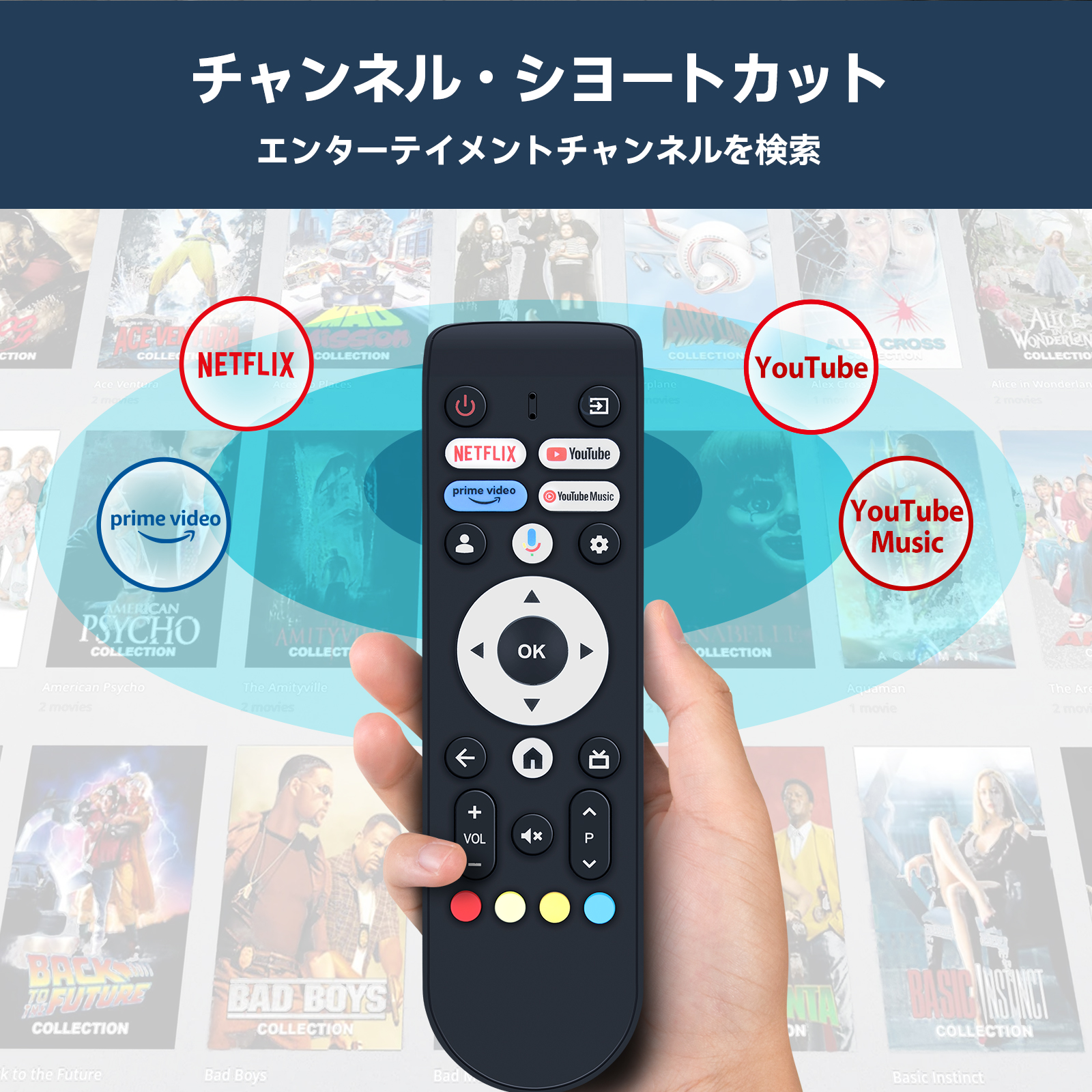 テレビリモコン for FPD チューナーレステレビ スマート テレビ43V型