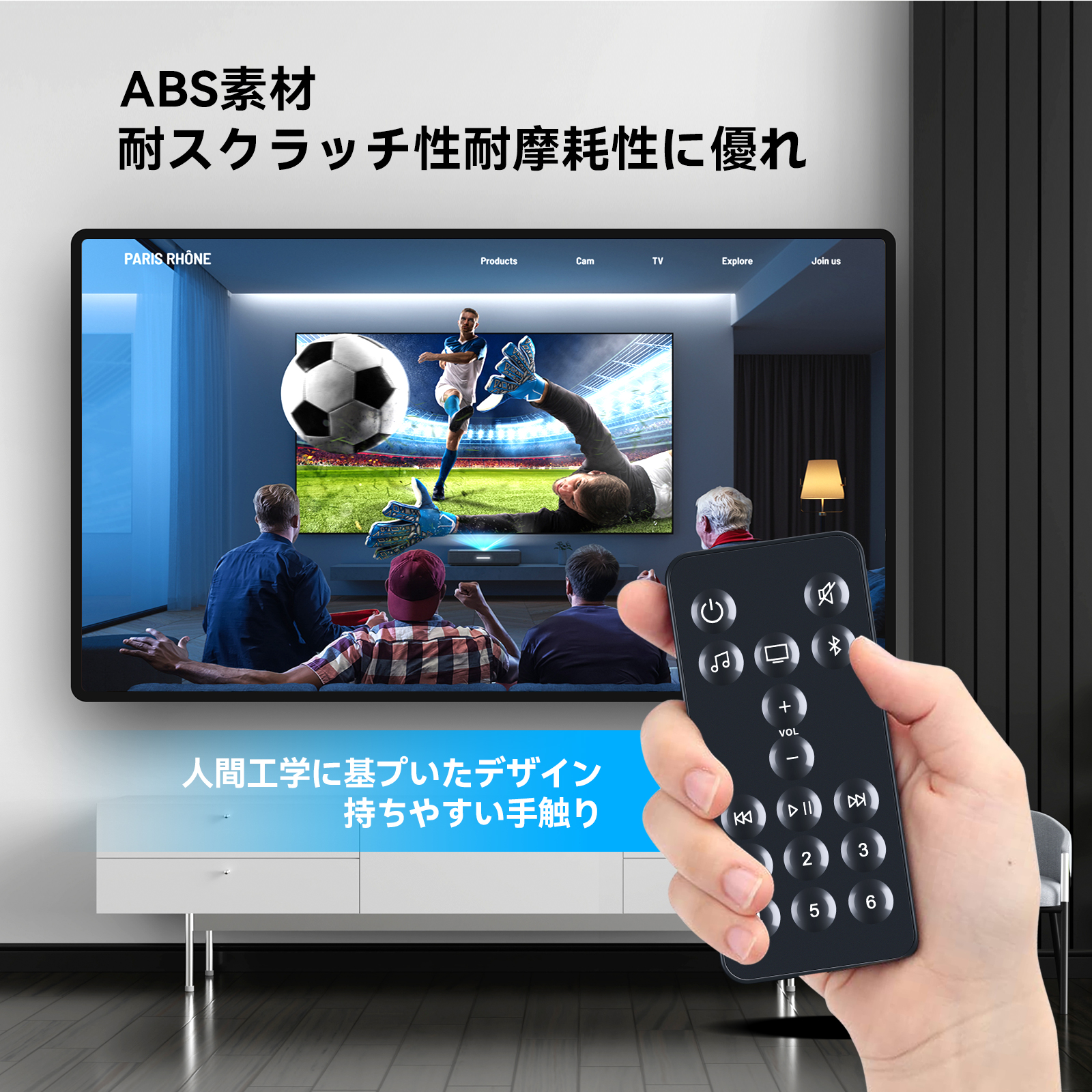 交換用リモコン for Bose ボーズ Smart Soundbar サウンドバーリモコン