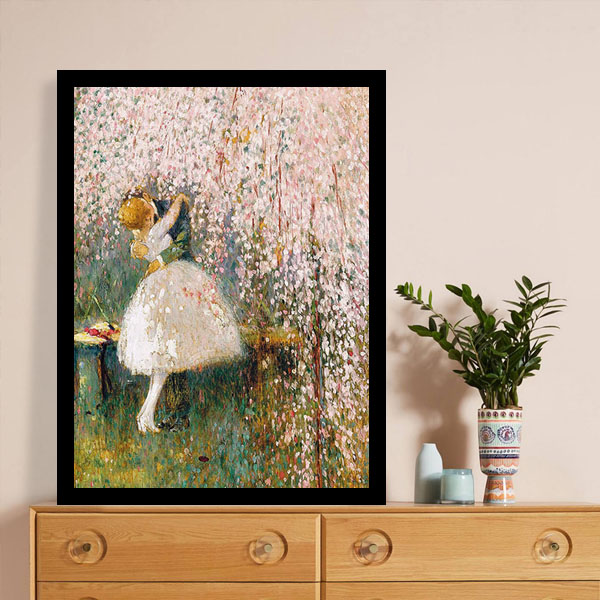 桜の木の絵画 シルバーフレーム Amazon.co.jp: 糸井忠晴 さくら並木 ジクレー 版画 風景画 桜