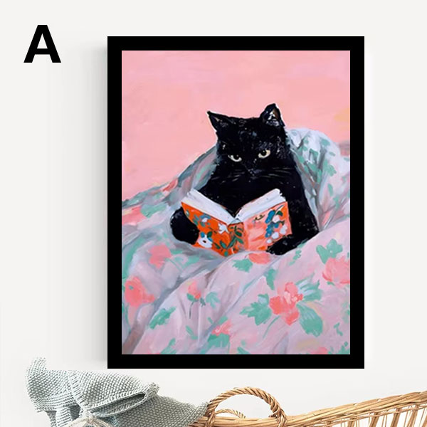 絵画 インテリア 絵 額付(銀) 油絵 F4-072019 猫と女の子(蟻さん) 絵画 額付 ( 銀 ) 油絵 F4-072019 子猫と女の子（ 蟻さん）