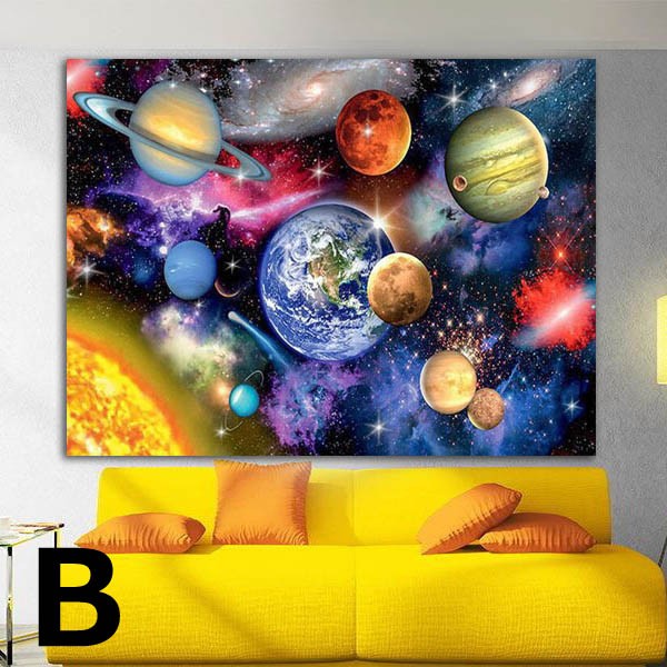 準上級 フル ダイヤモンドアート キット ビーズ刺繍 宇宙 惑星 銀河系