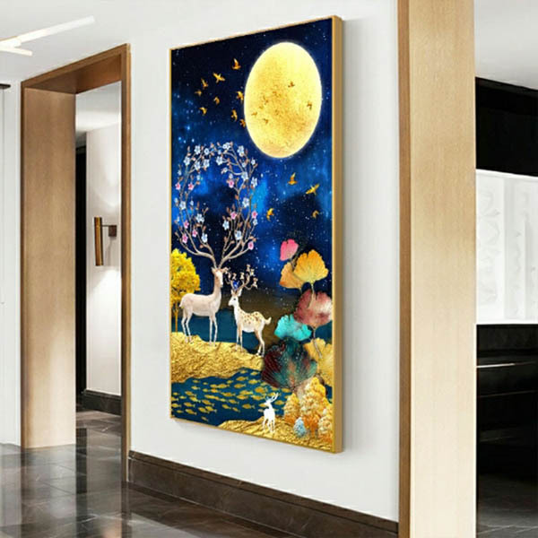 ビーズアート 鷲の絵画 金色フレーム 大型サイズ 上級者向け フル ダイヤモンドアート キット ビーズ