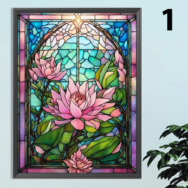 タイルアート　華麗な花束 Floral sculpture art