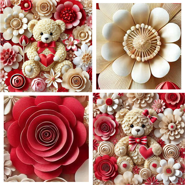 初級 フル ダイヤモンドアート キット ビーズ刺繍 テディベア 熊