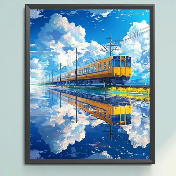 ビーズ刺繍　風景画 ビーズ刺繍キット マジカルナイト アブリスアートクラフト プレシオサ