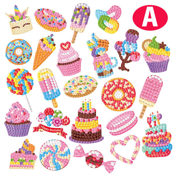 シールタイプ セット ダイヤモンドアート キット ケーキ ドーナツ