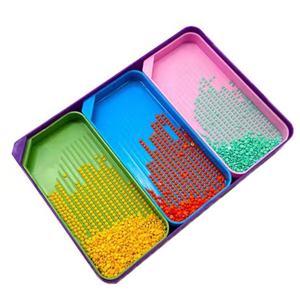 ダイヤモンドアート トレー7点セット 作成ツール ビッグトレー 入れ物