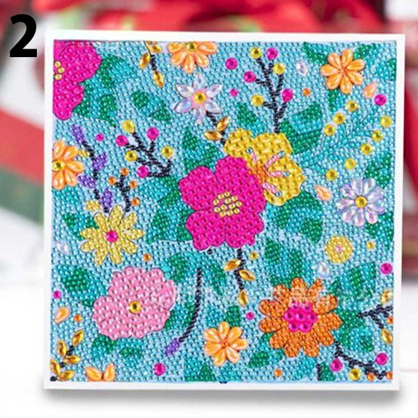 ラインストーンビーズ フル ダイヤモンドアート 刺繍キット 20cm 蝶