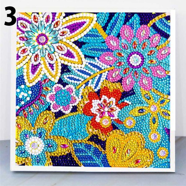 ラインストーンビーズ フル ダイヤモンドアート 刺繍キット 20cm 蝶