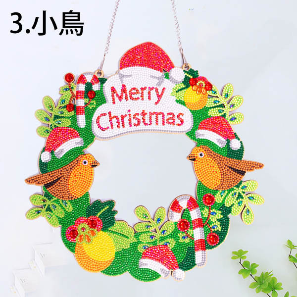 壁掛け 円形 フラワーリース クリスマスリース ガーランド 制作キット