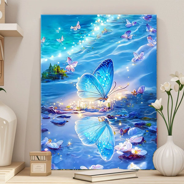 絵画 ［ ビーズ絵 ］ Amazon | ダイヤモンドアート 葛飾北斎 富嶽三十六景 神奈川沖浪