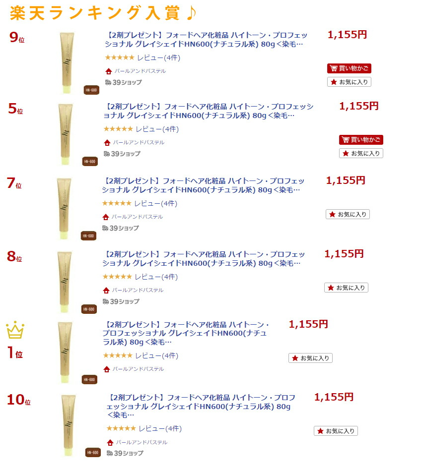 2剤プレゼント】フォードヘア化粧品ハイトーン