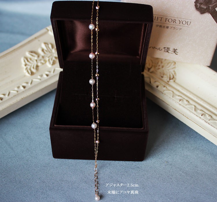 K18 ベビー パール ブレスレット ミキモト MIKIMOTO K18 ベビーパール ブレスレット 中古A級品