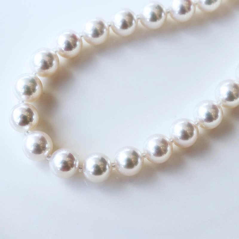 akoya 準花珠 アコヤ真珠 ネックレス 7.5-8mm 全長42cm 真珠品質