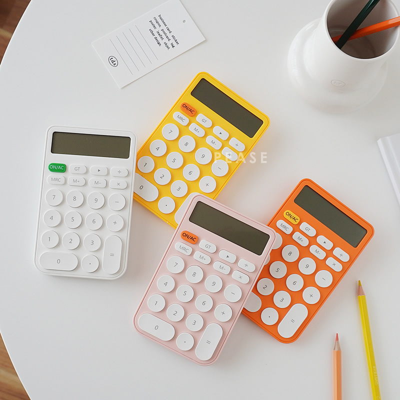 匿名配送】電卓 かわいい カシオ 経理 家計簿 簿記 サロン