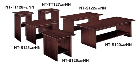 コクヨ NT-S120 コーナーテーブル ローズブラウン NT-S125W87NN 天板