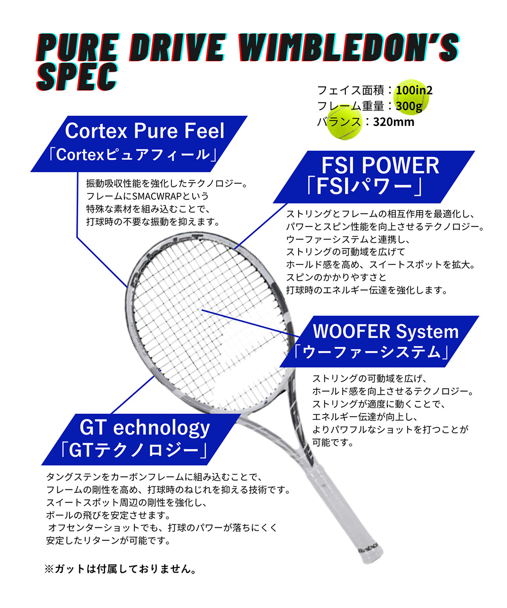 Babolat（バボラ） 【並行輸入品】 ピュアドライブ ウィンブルドン
