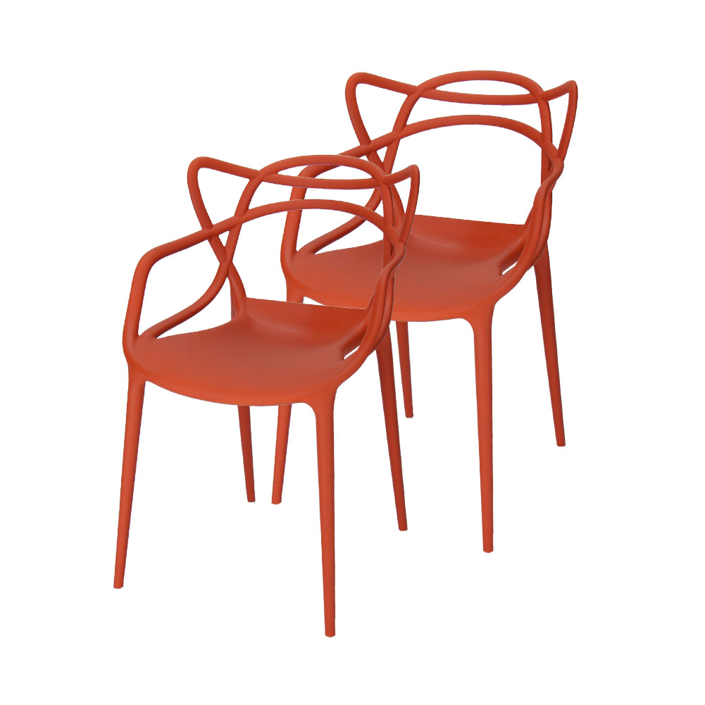 Kartell カルテル 椅子 マスターズ 2脚セット 84 × 57 47cm