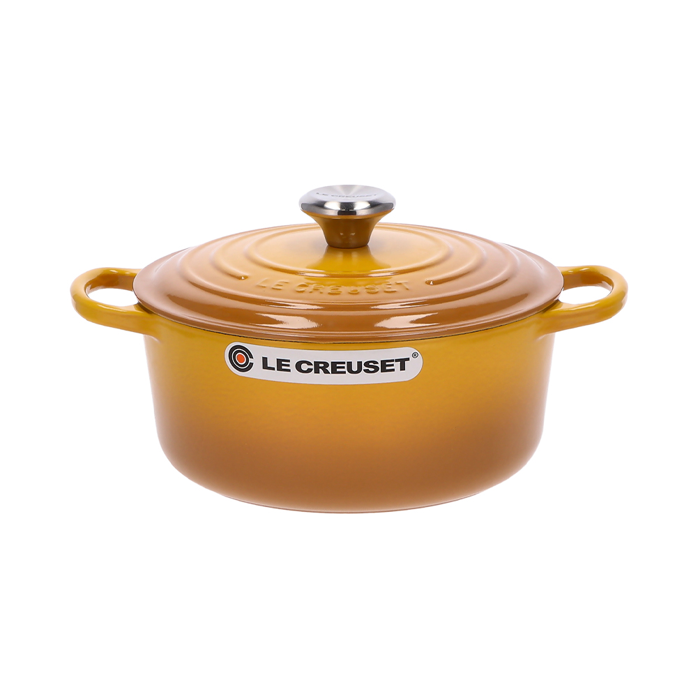 【未使用品】LE CREUSET イエロー 両手鍋　26cm LE CREUSET 両手鍋 イエロー 26