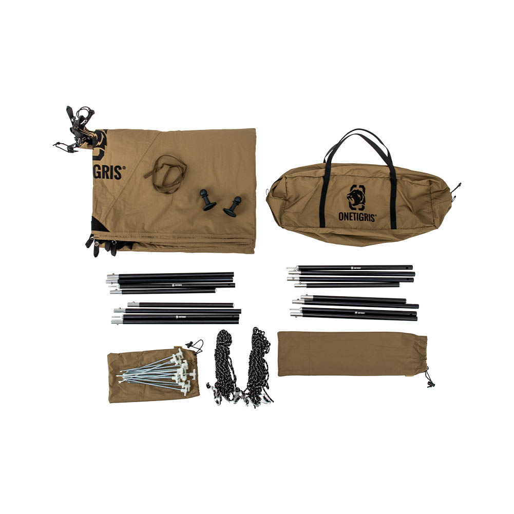 ONETIGRIS ROC SHIELD TC タープテント　インナーテント付き ROC SHIELD TCタープテント – OneTigris Camping