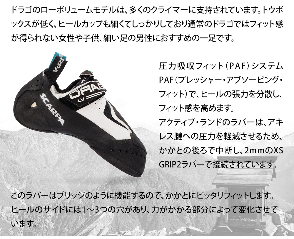 スカルパ SCARPA クライミングシューズ DRAGO LV ドラゴLV ボルダリングシューズ ロッククライミング : srp-90 :  PeeWeeBaby - 通販 - Yahoo!ショッピング