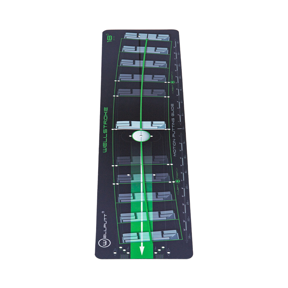 Wellputt Wellstroke ゴルフパターマット 12度 Amazon.com : WELLPUTT - Wellstroke 12° Right-Handed