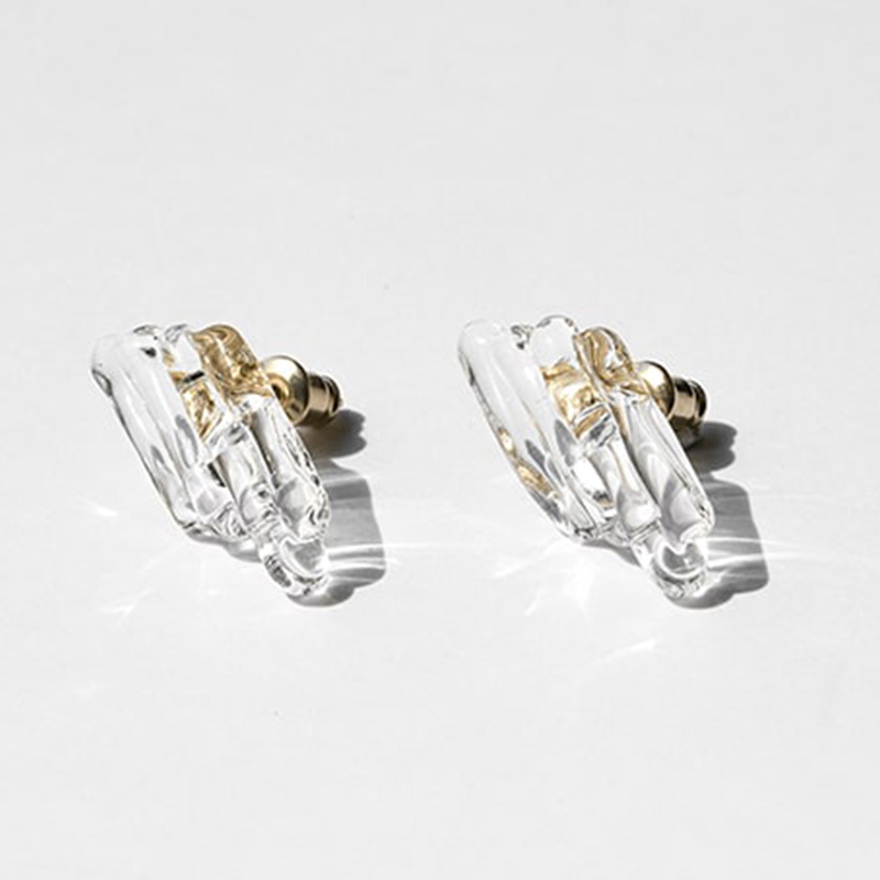 【HARIO】ハリオ ピアス アクセサリー ハノン HAA-HN-P ガラス 楽譜 耐熱ガラス  女性 レディース おしゃれ 上品 カジュアル フォーマル ジュエリー 正規販売の画像