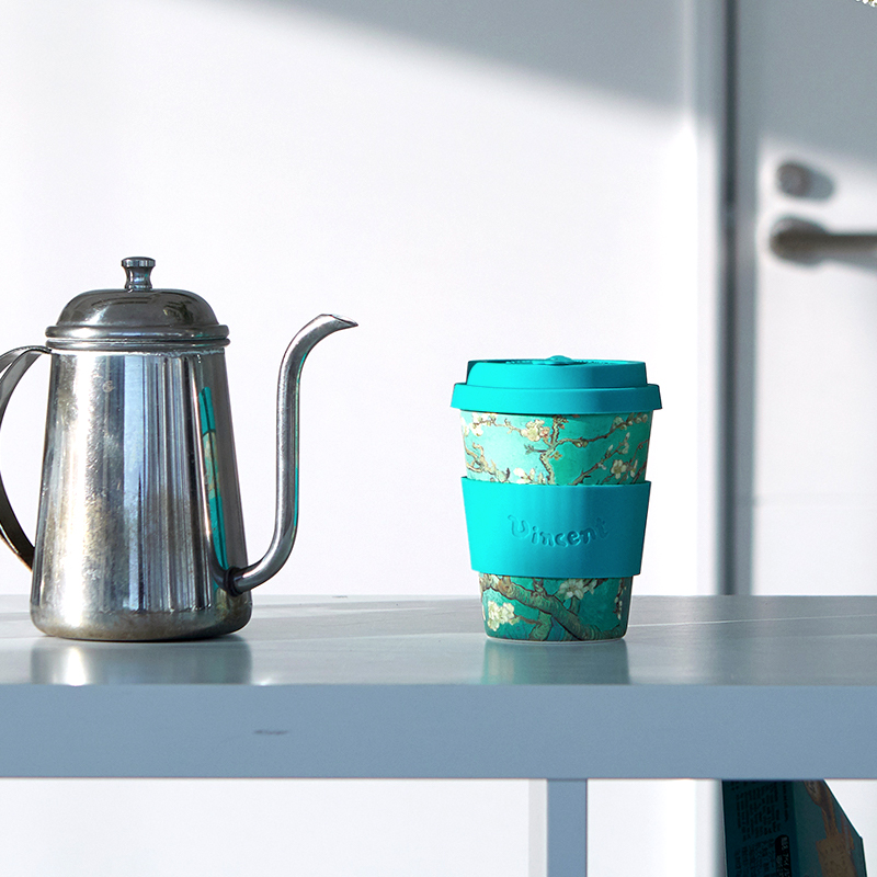 公式 ecoffee cup エコーヒーカップ ヴィンセント・ヴァン・ゴッホ 12oz/350ml Van Gogh タンブラー エコ 絵画 花咲くアーモンドの木 梅の花｜pellepenna｜02