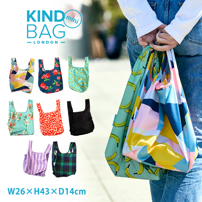 Yahoo! Yahoo!ショッピング(ヤフー ショッピング)公式 KIND BAG カインドバッグ ミニサイズ コンビニサイズ 折りたたみ コンパクト レジカゴ 買い物袋 ユニセックス マチ付き 大容量 ギンガム