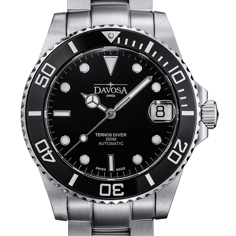 公式 【DAVOSA】 ダボサ 自動巻 機械式 腕時計 ２０気圧防水 テルノスミディアム 高級 スイス ウォッチ ユニセックス メンズ 男性 ホワイト  ブラック ブルー